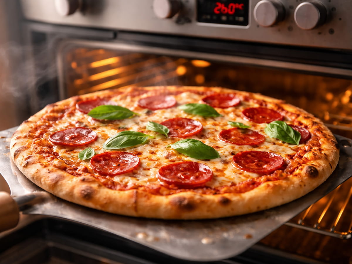 Jak péct pizzu v troubě a jak dlouho péct mraženou pizzu