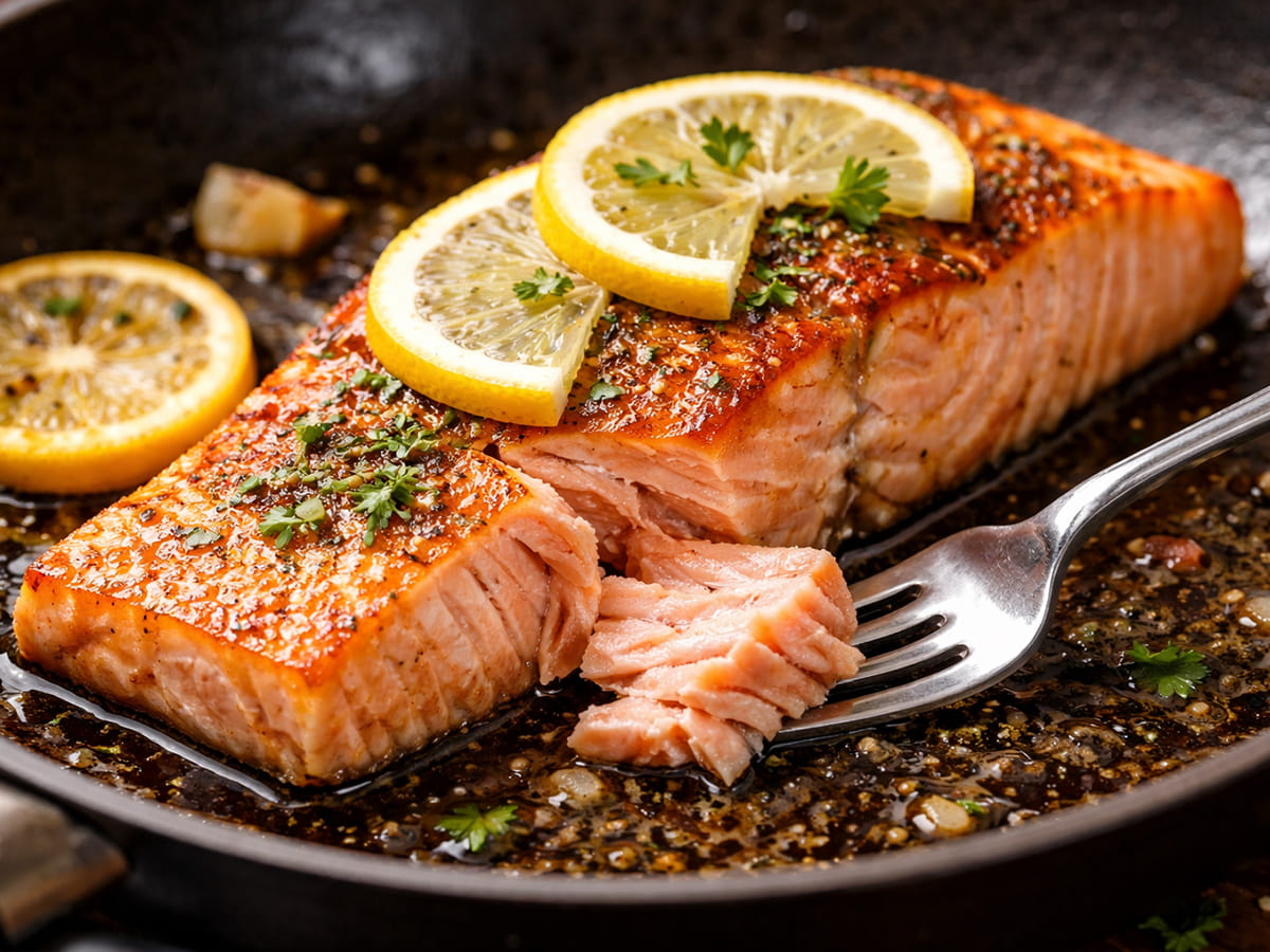 Jak připravit lososa na pánvi, aby byl šťavnatý a chutný