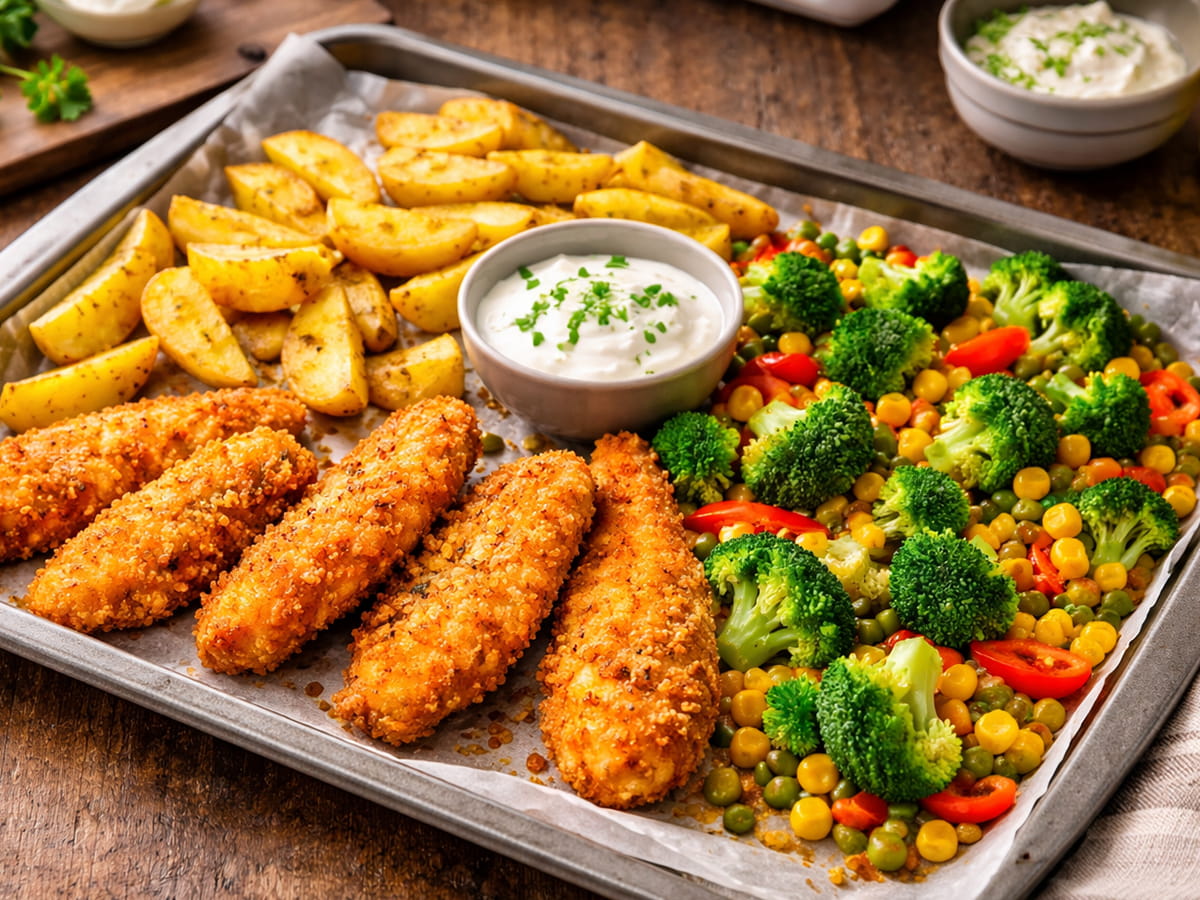 Rychlá večeře z mrazáku s přílohou