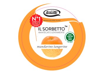 Mražený krém sorbet mandarinkový