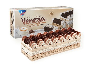 Zmrzlinová roláda Venezia Cappuccino, káva