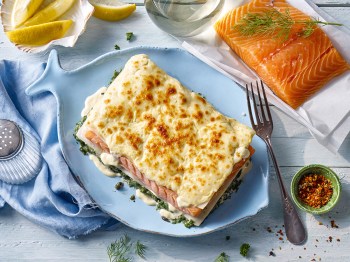 Lasagne s lososem