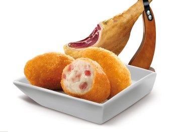 Krokety plněné šunkou