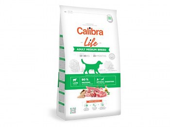 Calibra Dog Life Adult Medium Breed Jehněčí 12 kg