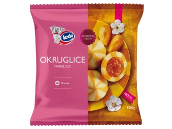 Dvoubarevné knedlíky s meruňkami