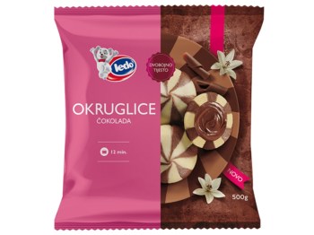 Dvoubarevné knedlíky s čokoládou